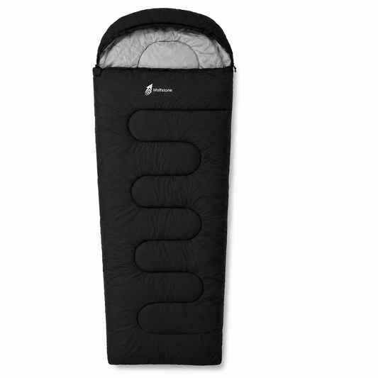 Wolfstone 3-Season Sleeping Bags |  Black
